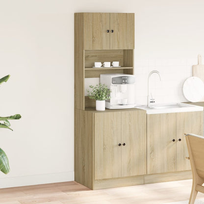 Keukenkast 60x50x180 cm bewerkt hout sonoma eikenkleurig