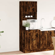 Keukenkast 60x50x180 cm bewerkt hout gerookt eiken