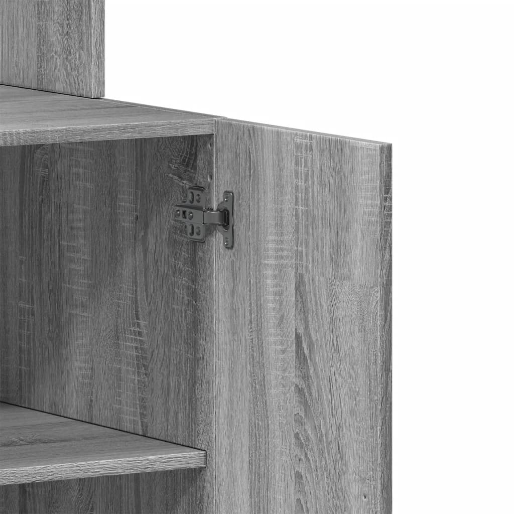 Keukenkast 60x50x180 cm bewerkt hout grijs sonoma eiken