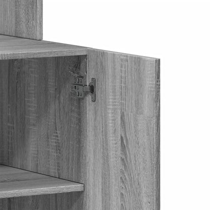 Keukenkast 60x50x180 cm bewerkt hout grijs sonoma eiken
