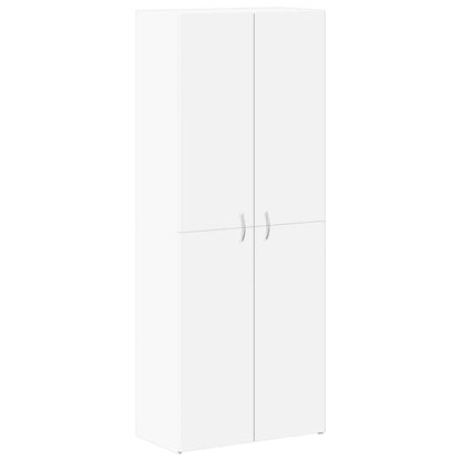 Archiefkast 60x32x153 cm bewerkt hout wit