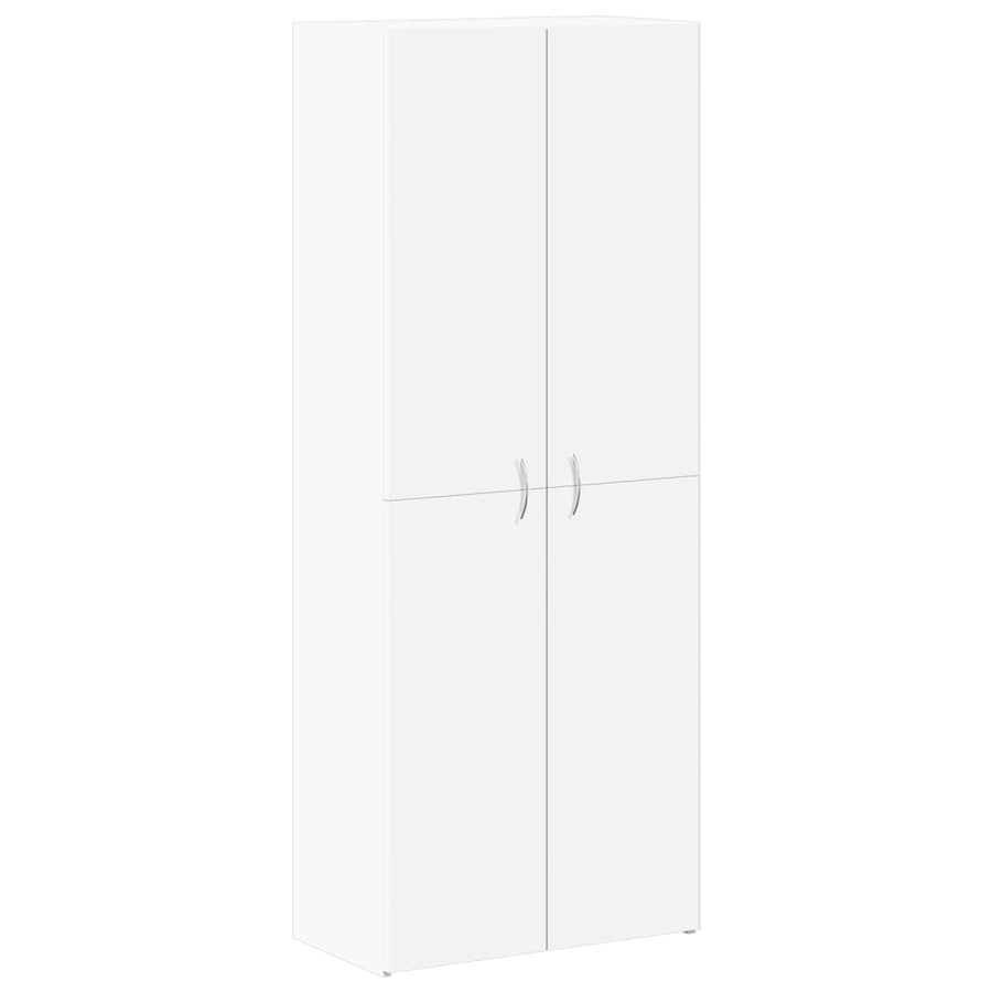 Archiefkast 60x32x153 cm bewerkt hout wit