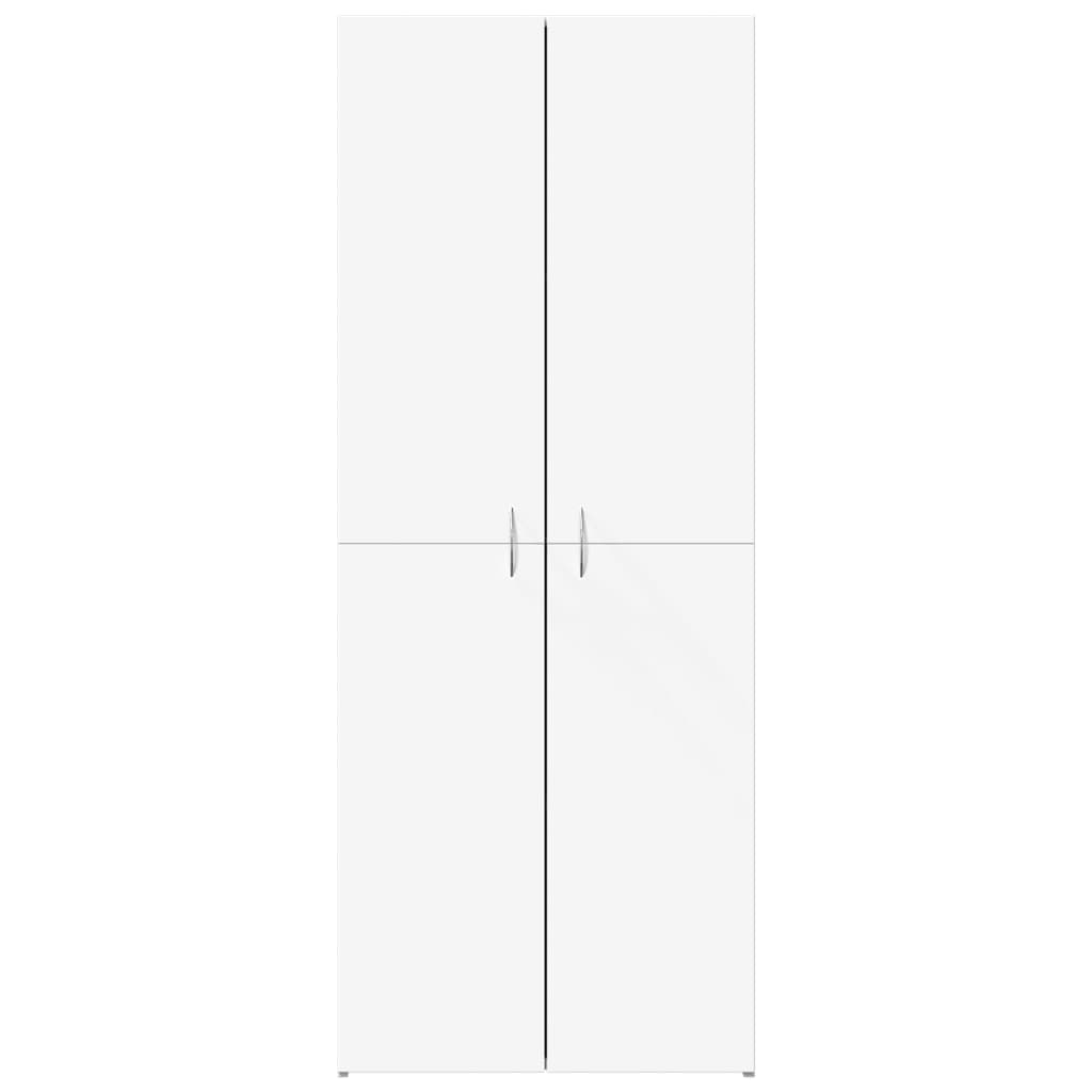 Archiefkast 60x32x153 cm bewerkt hout wit