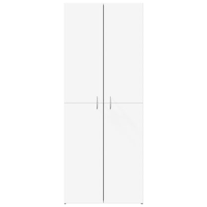 Archiefkast 60x32x153 cm bewerkt hout wit