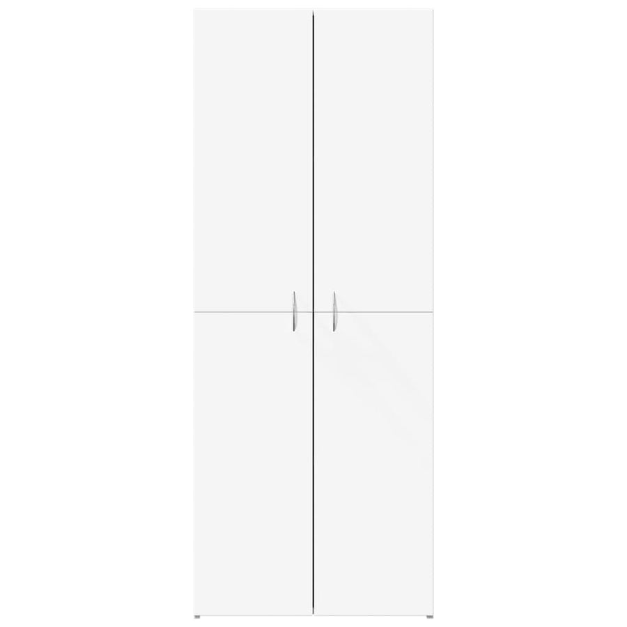 Archiefkast 60x32x153 cm bewerkt hout wit