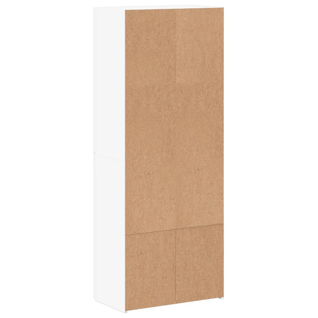 Archiefkast 60x32x153 cm bewerkt hout wit