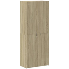 Archiefkast 60x32x153 cm bewerkt hout sonoma eikenkleurig