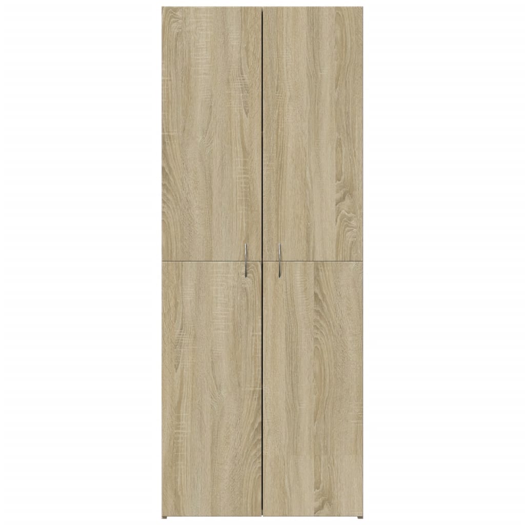 Archiefkast 60x32x153 cm bewerkt hout sonoma eikenkleurig