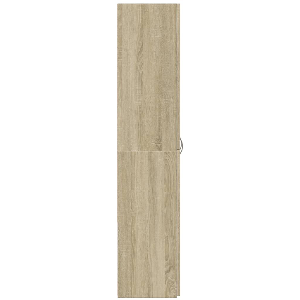 Archiefkast 60x32x153 cm bewerkt hout sonoma eikenkleurig