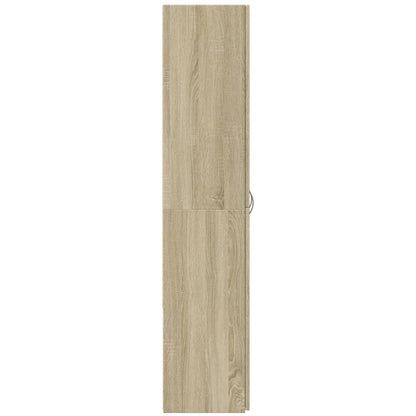 Archiefkast 60x32x153 cm bewerkt hout sonoma eikenkleurig