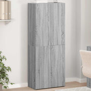 Archiefkast 60x32x153 cm grijs sonoma eiken bewerkt hout