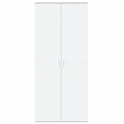 Hoge kast 80x35x180 cm bewerkt hout wit