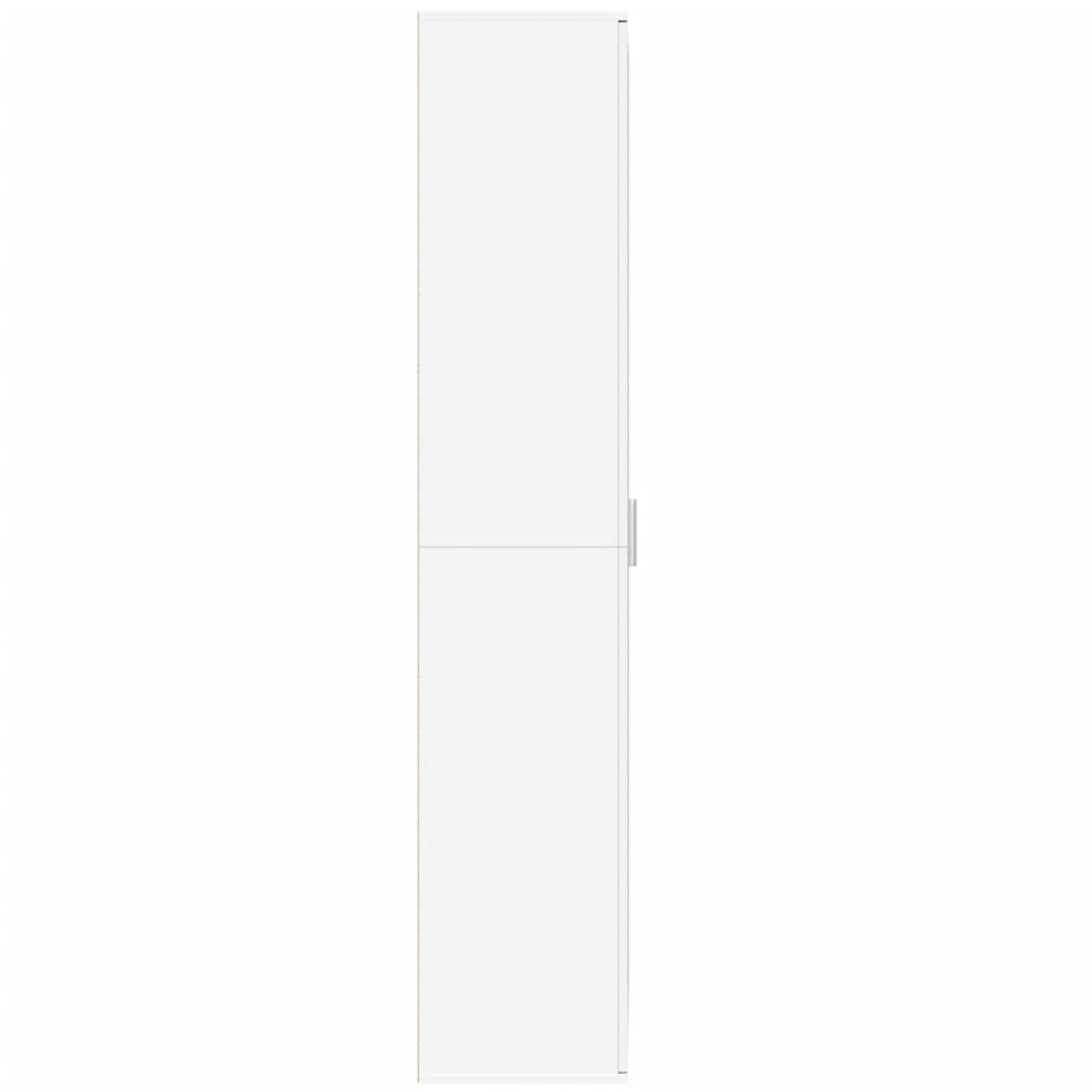 Hoge kast 80x35x180 cm bewerkt hout wit