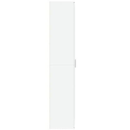 Hoge kast 70x35x180 cm bewerkt hout wit