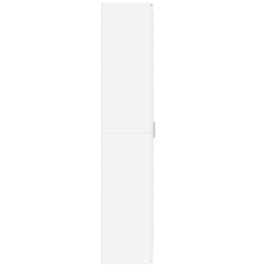Hoge kast 70x35x180 cm bewerkt hout wit