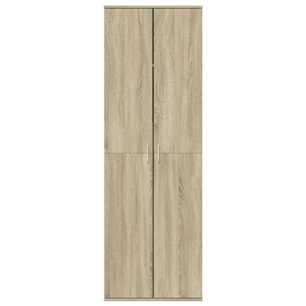 Hoge kast 60x35x180 cm bewerkt hout sonoma eikenkleurig