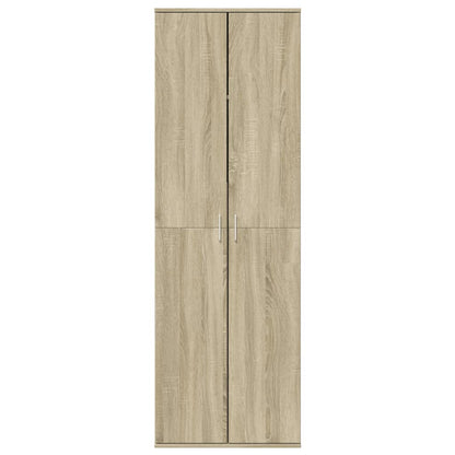 Hoge kast 60x35x180 cm bewerkt hout sonoma eikenkleurig