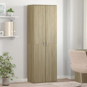 Hoge kast 60x35x180 cm bewerkt hout sonoma eiken