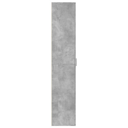 Hoge kast 60x35x180 cm bewerkt hout betongrijs