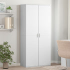 Shoe Cabinet 80x39x178 cm Engineered Wood White