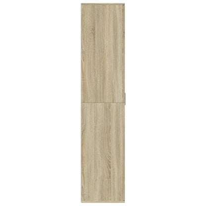 Schoenenkast 80x39x178 cm spaanplaat sonoma eikenkleurig