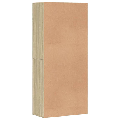 Schoenenkast 80x39x178 cm spaanplaat sonoma eikenkleurig