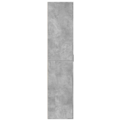 Schoenenkast 80x39x178 cm spaanplaat betongrijs