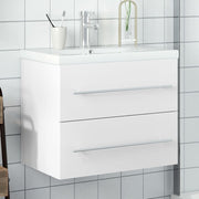 Wastafelkast met wasbak 60x38.5x48 cm wit