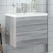 Wastafelkast 60x38.5x48 cm grijs sonoma eiken