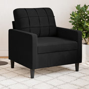 Fauteuil 77x77x80 cm fluweel zwart