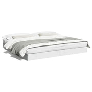 Bedframe 180x200 cm spaanplaat wit
