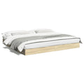 Bed frame without mattress wood Sonoma oak-coloured 180x200 cm