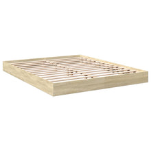 Bedframe bewerkt hout sonoma eikenkleurig 160x200 cm