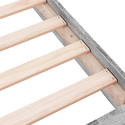Bedframe bewerkt hout grijs sonoma eikenkleurig 140x200 cm