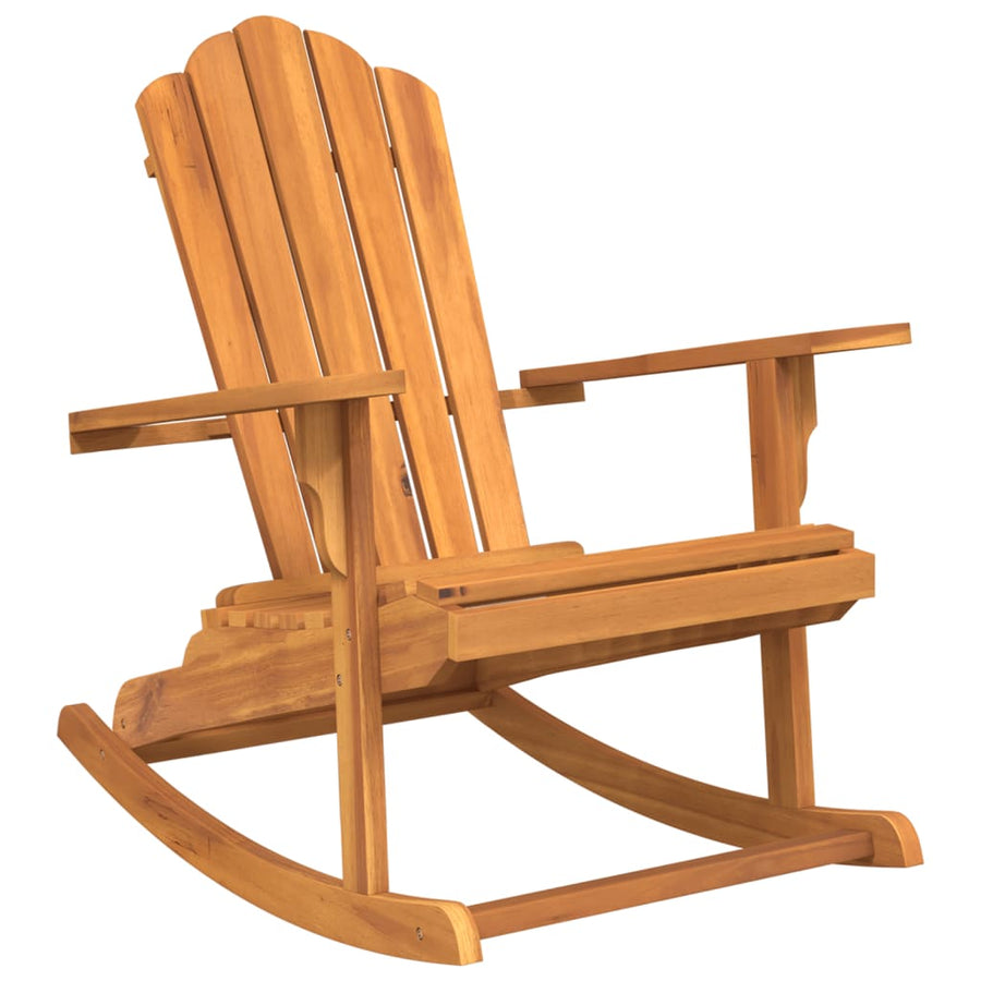 Schommelstoel Adirondack massief teakhout