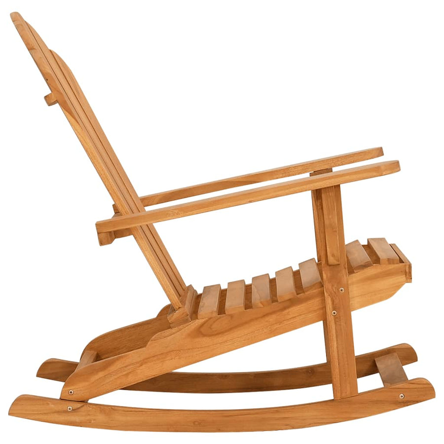 Schommelstoel Adirondack massief teakhout