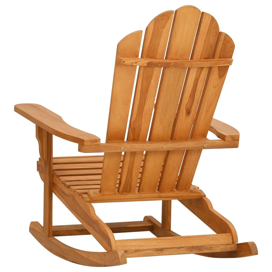 Schommelstoel Adirondack massief teakhout