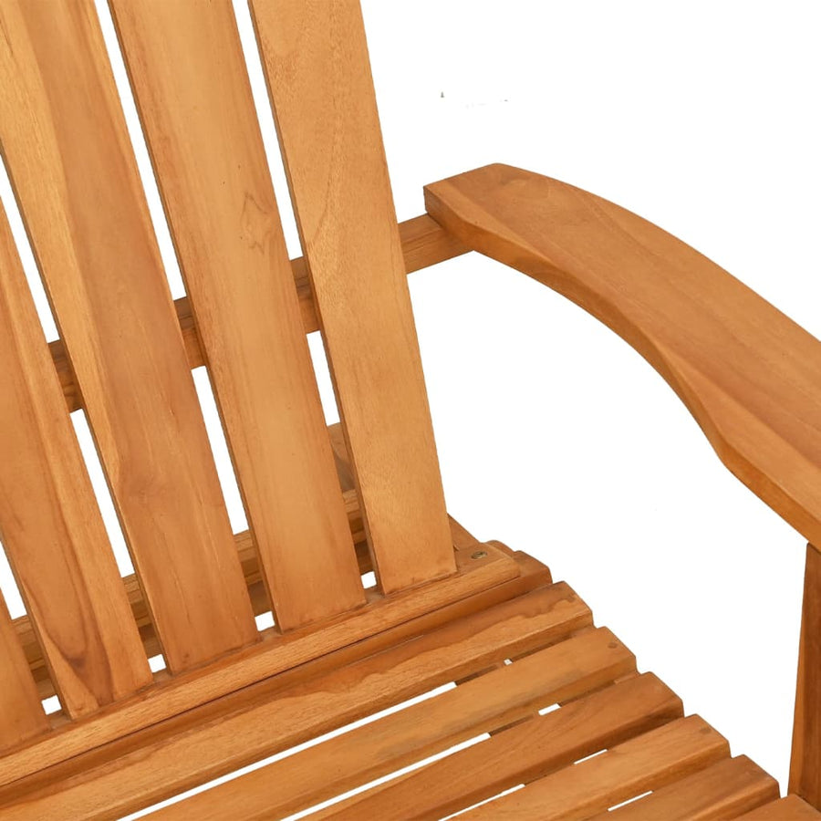 Schommelstoel Adirondack massief teakhout