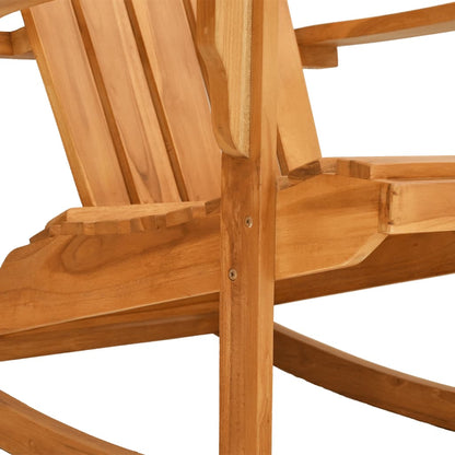Schommelstoel Adirondack massief teakhout