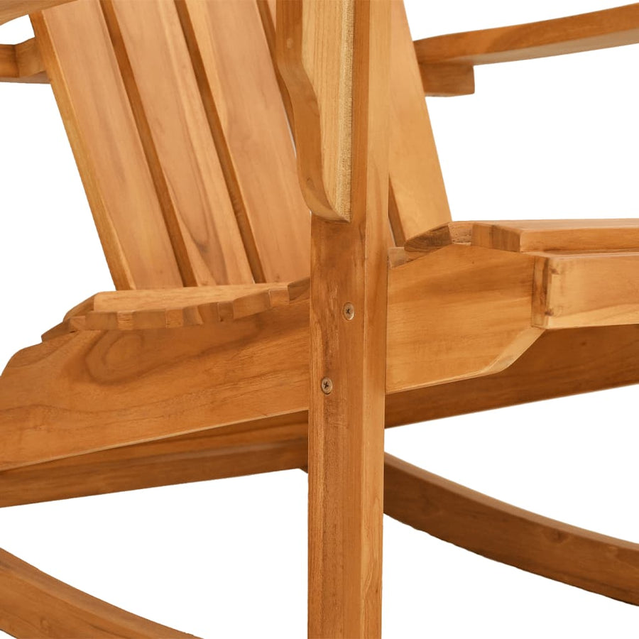 Schommelstoel Adirondack massief teakhout