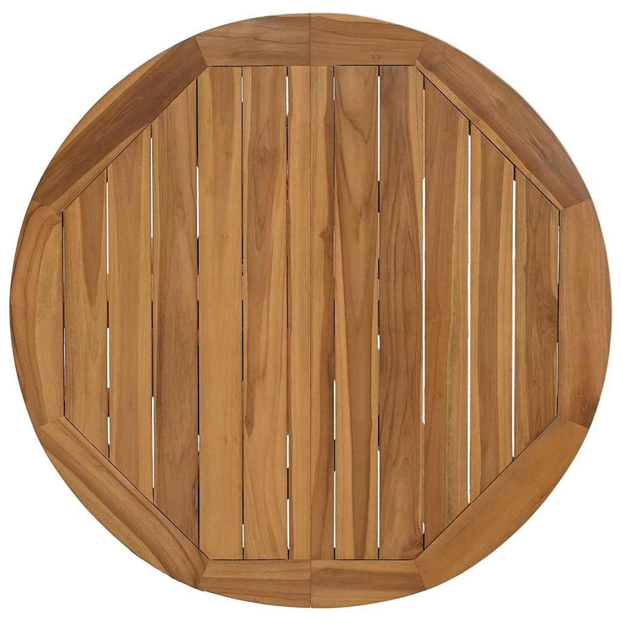 Tuintafel Ø109x74 cm massief teakhout