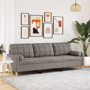 3-zitsbank 210 cm stof taupe