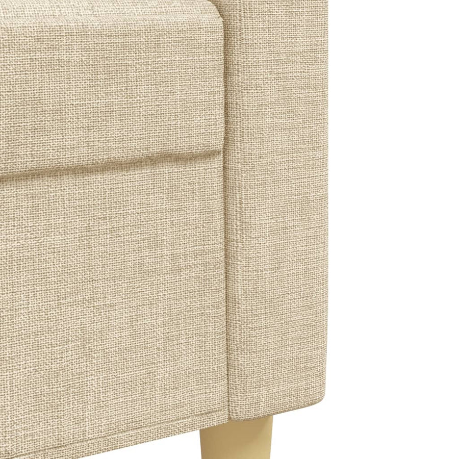2-delige Loungeset stof crèmekleurig