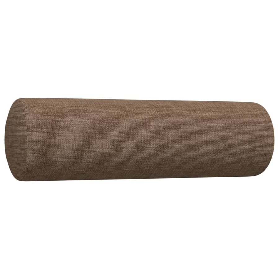 2-delige Loungeset met sierkussens stof bruin