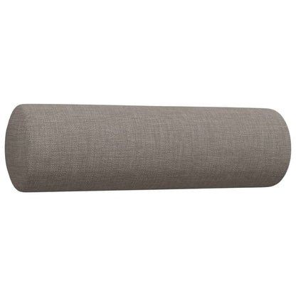 2-delige Loungeset met sierkussens stof taupe