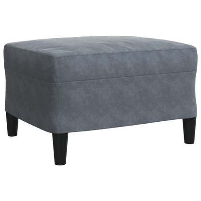 4-delige Loungeset met kussens fluweel donkergrijs