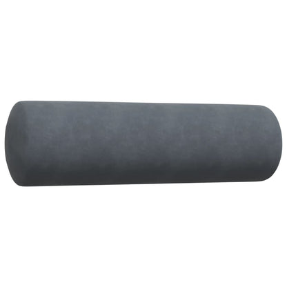 4-delige Loungeset met kussens en bolsters fluweel donkergrijs