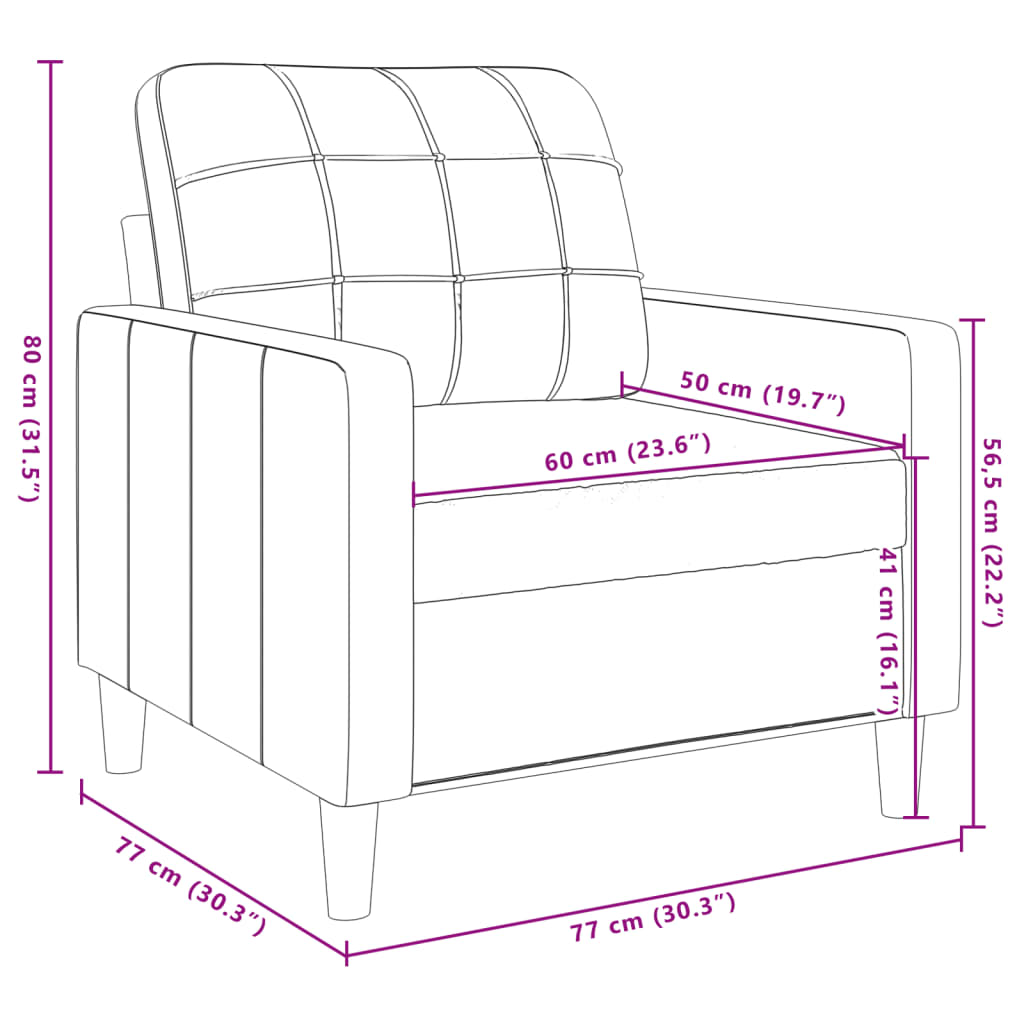 4-delige Loungeset met kussens en bolsters fluweel geel