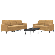 Loungeset 2-delig fluweel bruin