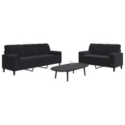 Loungeset 2-delig fluweel zwart